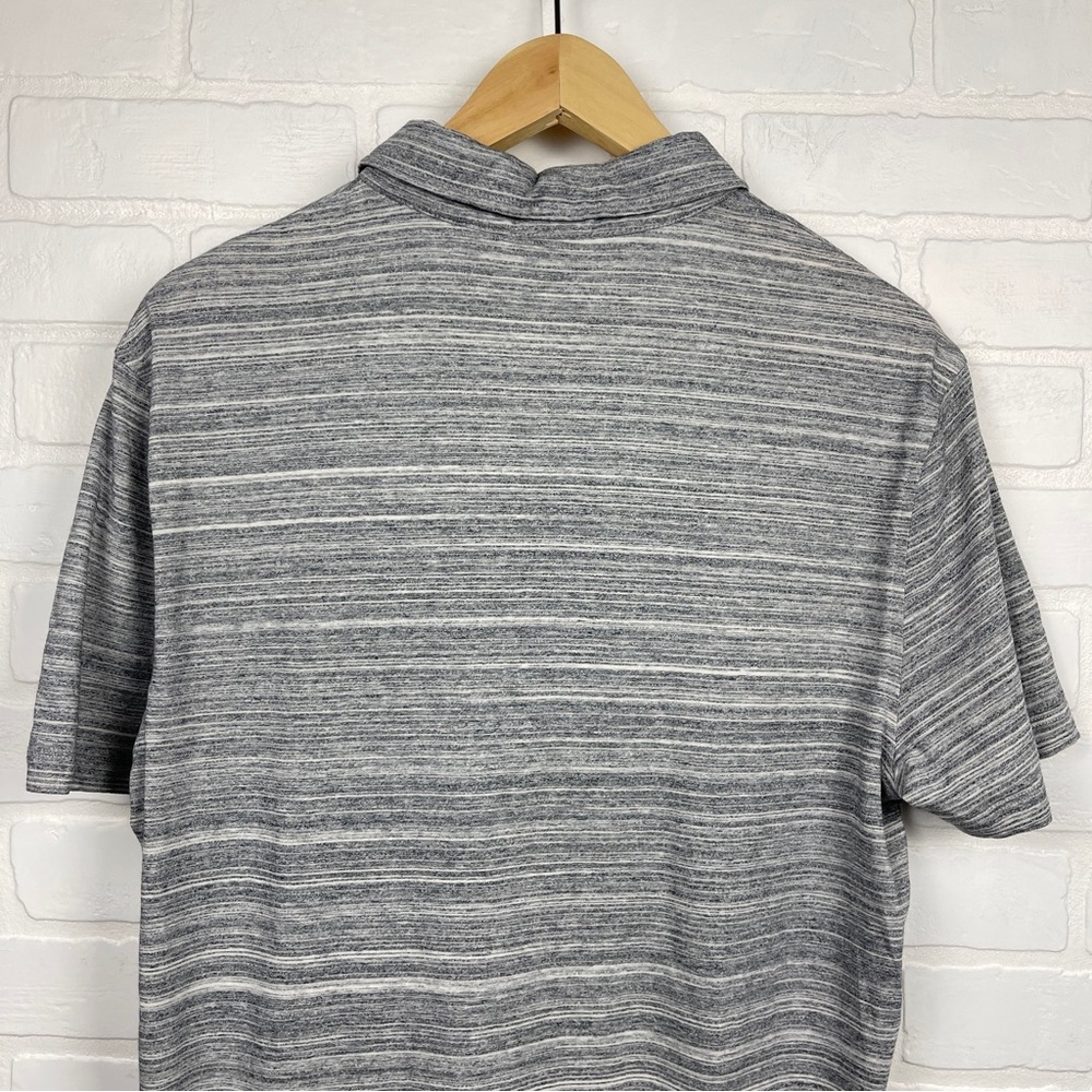 Hugo BOSS Men's Gray Polo Shirt Slim Fit size Large heather grey - Picture 4 of 11